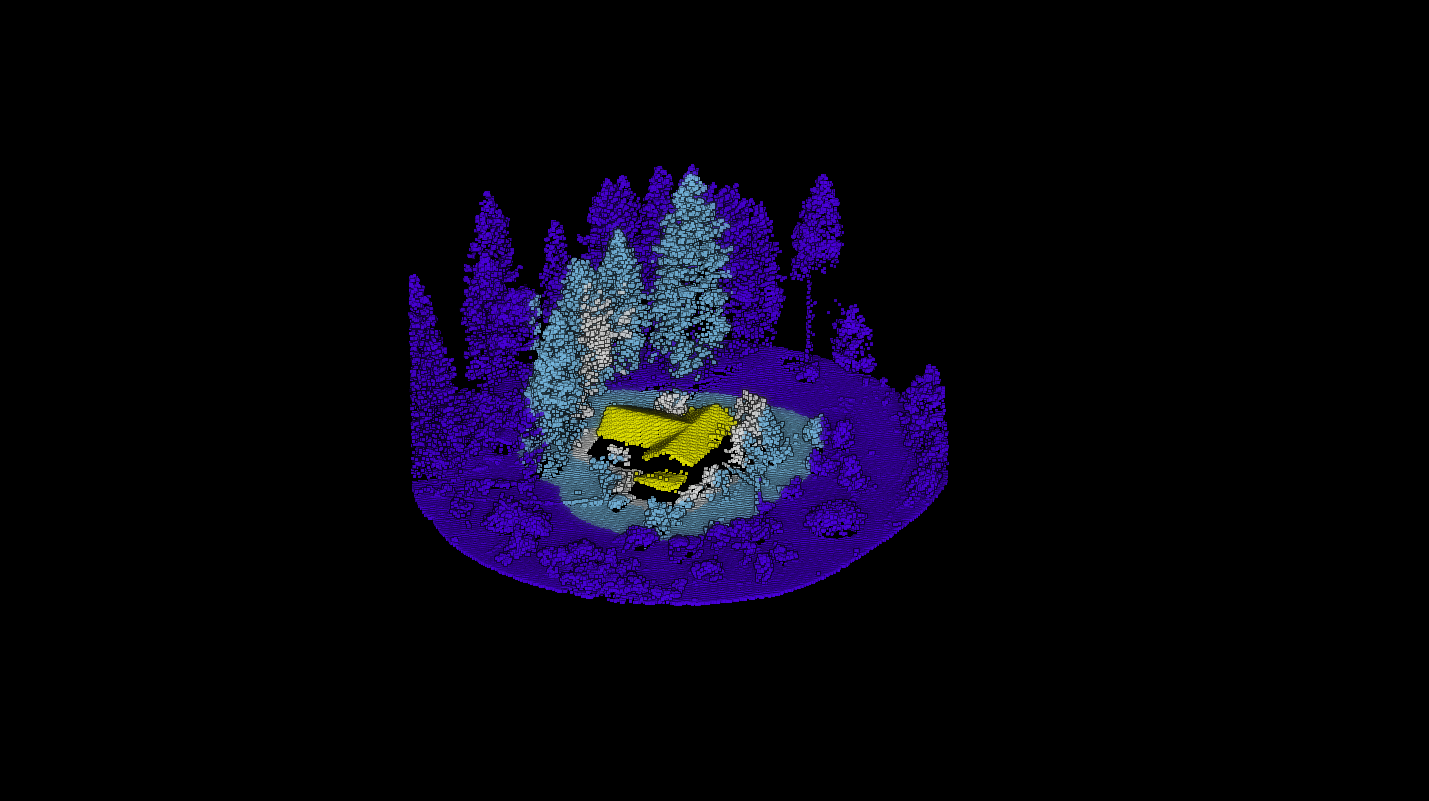 Lidar-derived fuel mapping in the wildland-urban interface